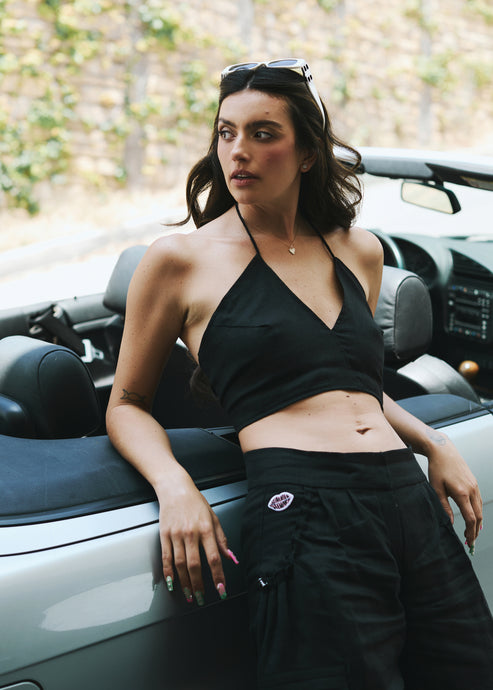Linen Tie Top