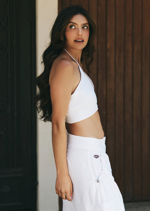 Linen Tie Top