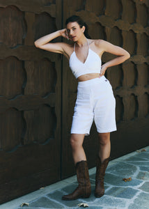 Linen Tie Top