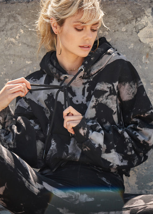 Skate or Dye Crop Hoodie
